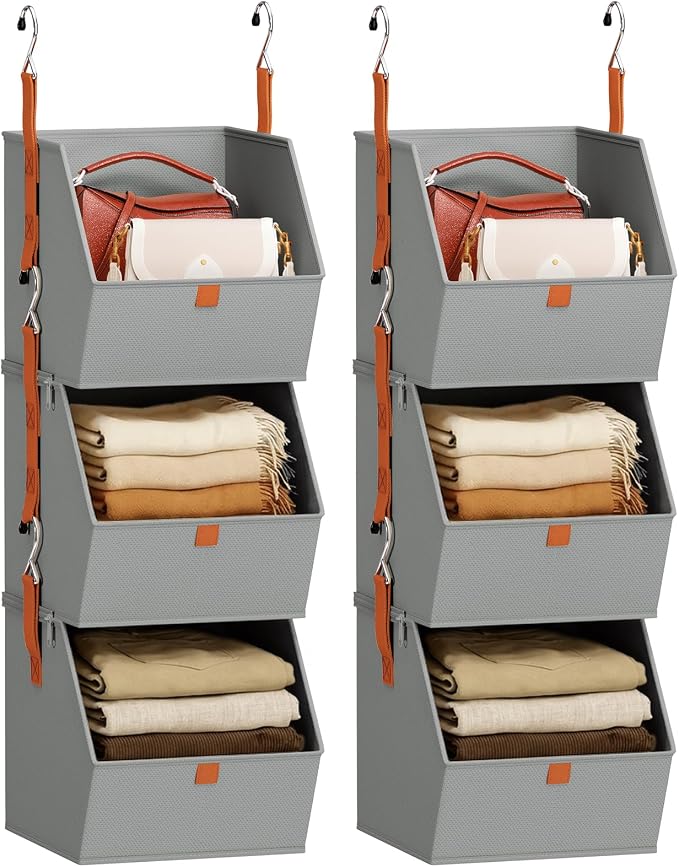 Homsorout Collapsible Hanging Closet Organizer by Homsorout