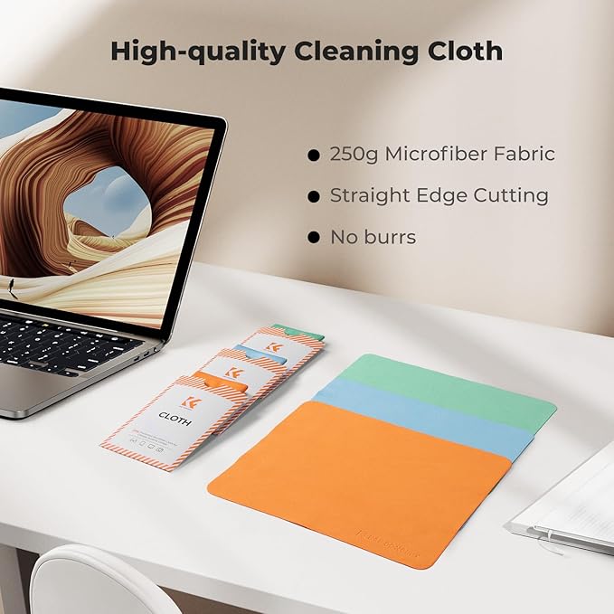 K&F CONCEPT Microfiber Lens Cleaning Cloth X6, Glasses Cleaning, High Density | - Image 6