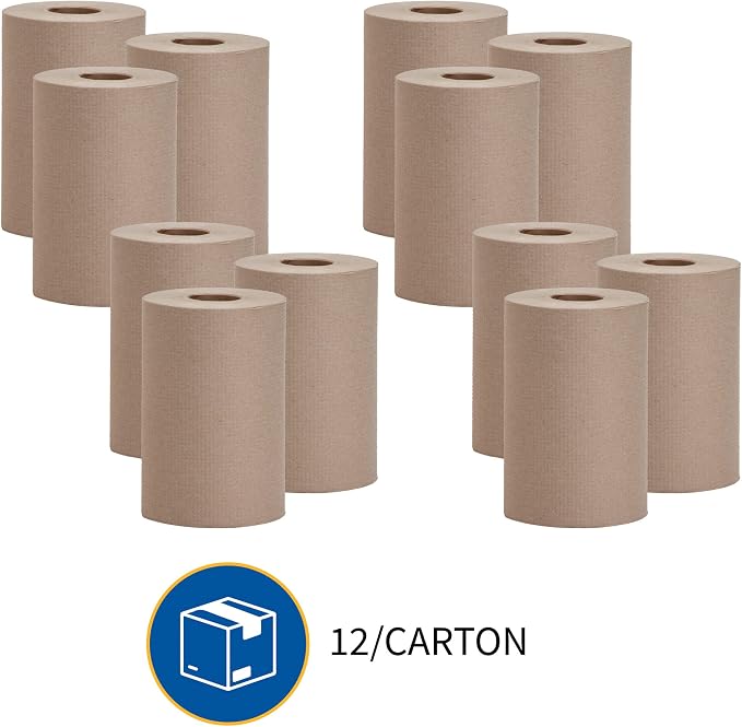 Genuine Joe Hardwound Roll Towels, 7.9" x 350' - Image 6