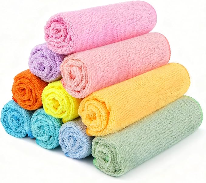 Orighty Wash Cloths, Face Towels 12x12 Inch 10 Pack by AllRightinOrighty