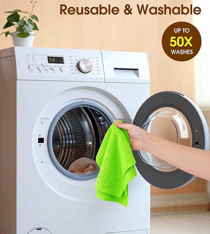 KitchLife Microfiber Cleaning Cloth Roll, 100 Pack - Image 7