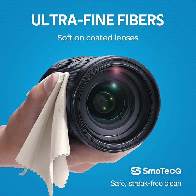 12 Pack Microfiber Lens Cleaning Cloths – Ultra-Soft, Scratch-Free Eyeglass - Image 3