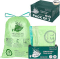 13 Gallon 100 Count Compostable Trash Bags by HECTOLIFE