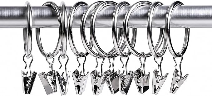 Lansian 44 Pack Curtain Rings - Image 7