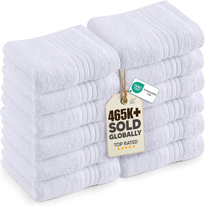 Utopia Towels 12 Pack Premium Wash Cloths, 12x12 in, 100% Cotton, Gym & Face by Unknown