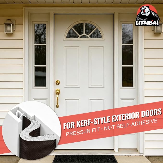 Litaibai 60 ft Kerf Weather Stripping Door Seal - Image 6