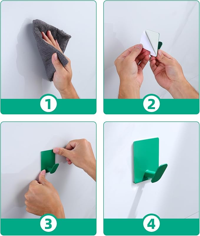 4 Pack Colorful Hanging Hooks - Image 6