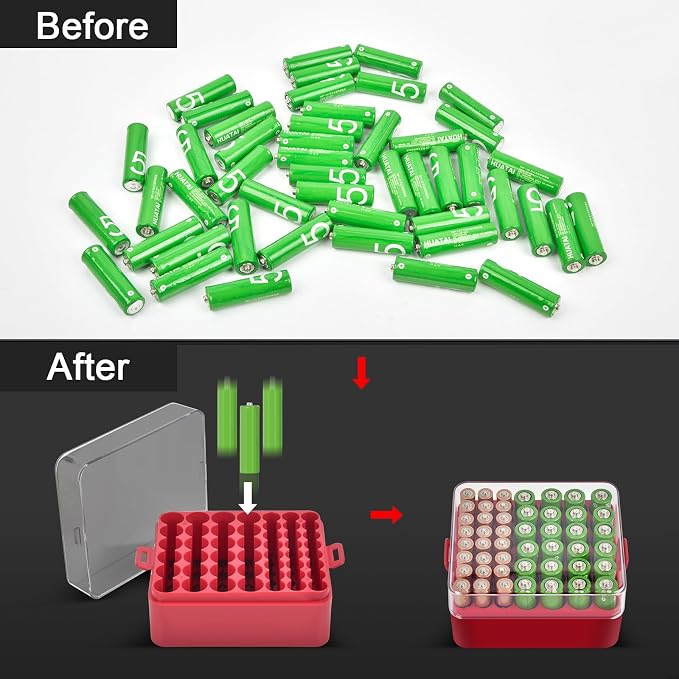 ALCYON Plastic Battery Organizer Storage Case - Image 6