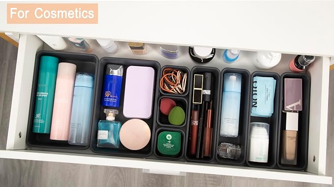 Kutesna 25PCS Interlocking Drawer Organizer, Plastic Desk Organizer Set | - Image 4