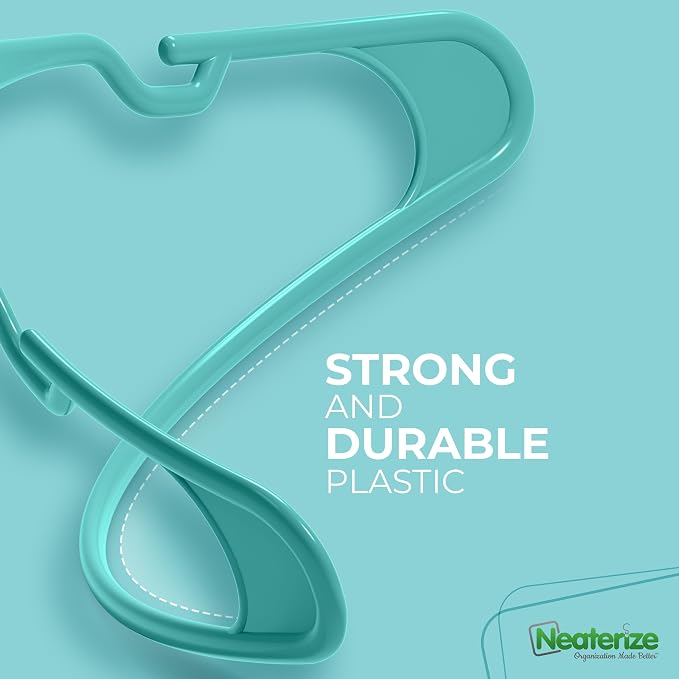 NEATERIZE Clothes Hangers Plastic 20 Pack - Image 6