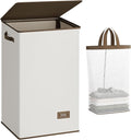 SOLEDI 90L Laundry Hamper with Lid, Large Collapsible Laundry Basket | Sturdy by SOLEDI