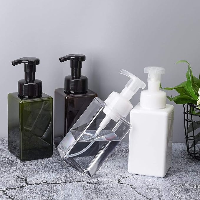Foaming Soap Dispenser, 22oz Plastic Refillable Pump Bottle, 2 Pack, Shampoo & - Image 6
