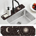 2 Pcs Kitchen Sink Splash Guard Faucet Mat Magical Sun and Moon Pattern Faucet by CONCHLERY%E6%97%97%E8%88%B0%E5%BA%97