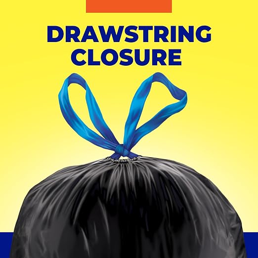 Hefty Essentials Extra Large 39 Gallon Trash Bags, 40ct | 39G Extra Large Black - Image 3