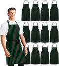 Aprons for Men - 100% Polyester Chef Apron Women with Extra Long Ties - Cooking Aprons for Women & Mens Apron