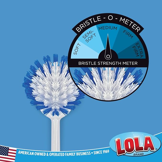 Dish Brush Scrubber for Kitchen, 36 Pack, by LOLA, Stiff Bristles & Food Scraper - Image 4