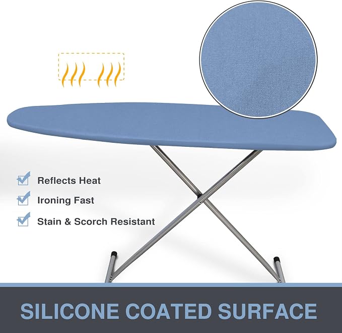 VividPaw Ironing Board Cover and Pad, Thick Padding, Elastic Edge, Silicone - Image 5