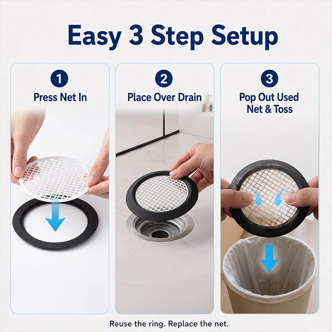 35 Pack Disposable Shower Drain Hair Catcher - Image 6