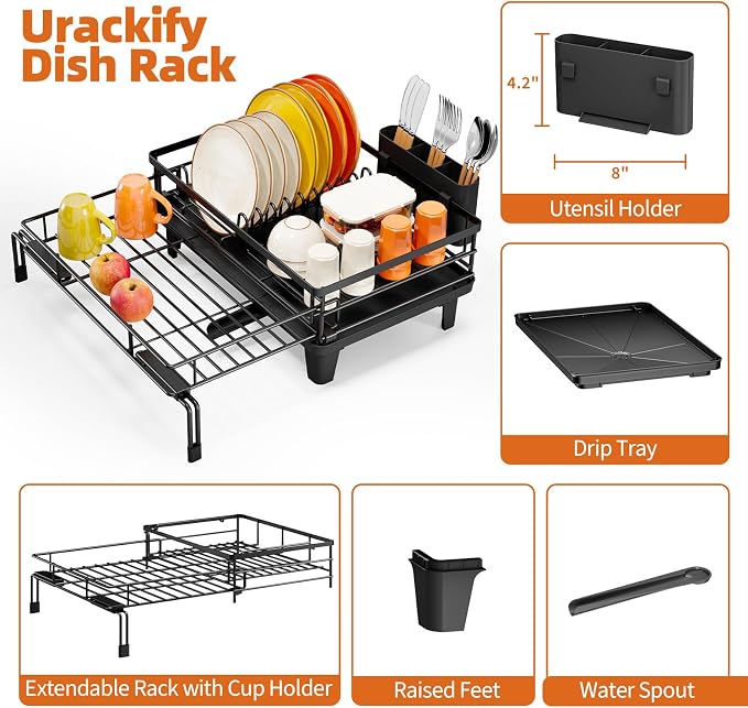 Urackify Expandable Sink Dish Drying Rack - Image 9