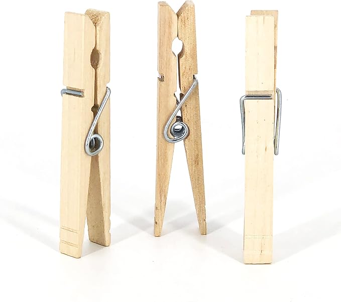 Clorox Wood Clothespins with Spring – Value Pack Set of 50 | Rust Resistant - Image 5