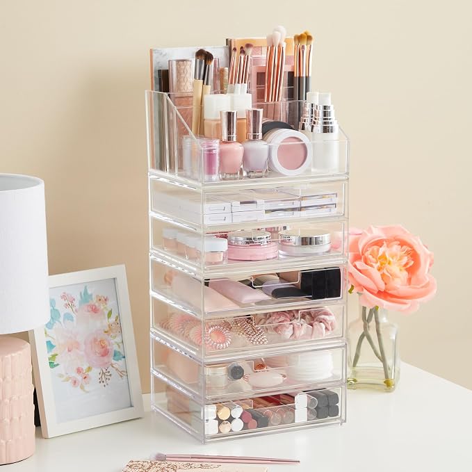 STORi Stackable Desk Organizer, 6 Compartment Caddy - Image 8