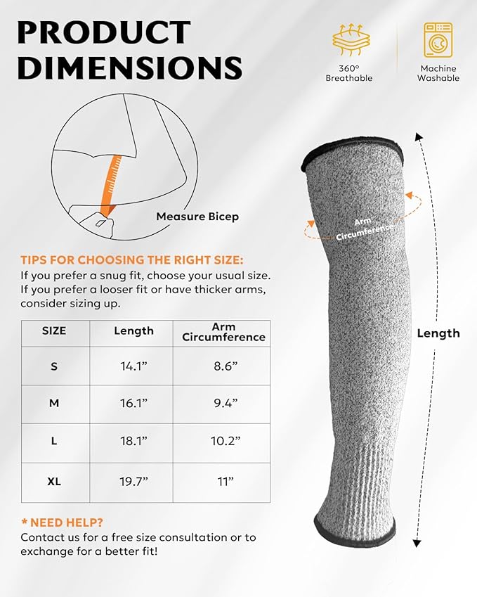 Evridwear Protective Arm Sleeves Cut Resistant Farmers Sleeves for Men Work, Gardening, Farming, Arm Protectors for Thin Skin and Bruising (Medium, Pink No Thumb Hole)