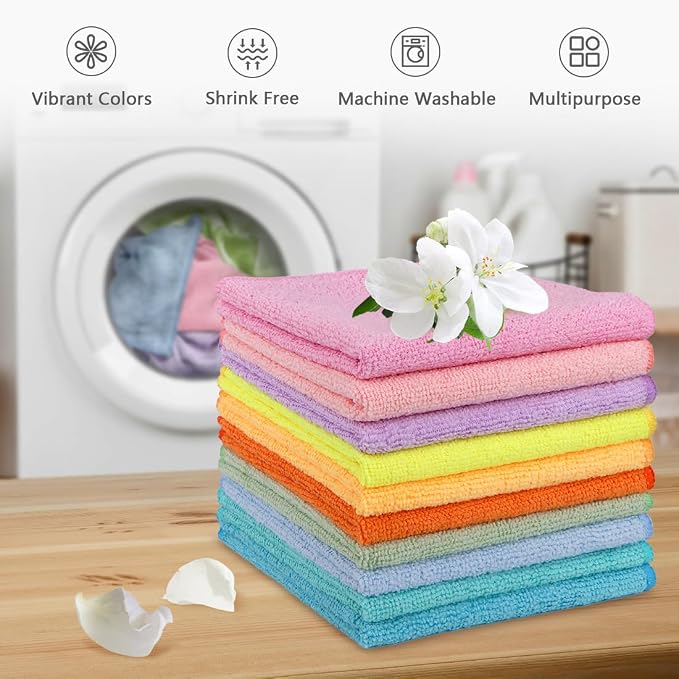 Orighty Wash Cloths, Face Towels 12x12 Inch 20 Pack - Image 6