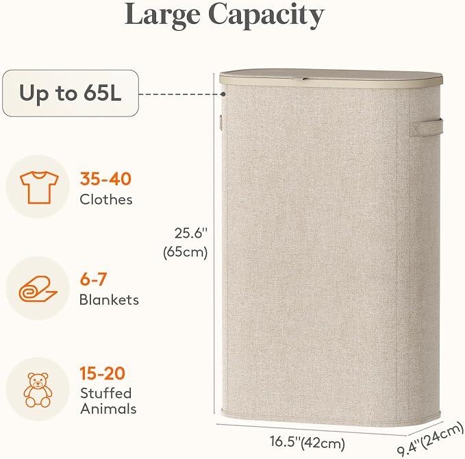 Lifewit Slim Laundry Basket - Image 3