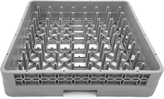 Peg Plate Rack for Commercial Dishwasher | Full Size Tray Rack | Polypropylene (Gray)