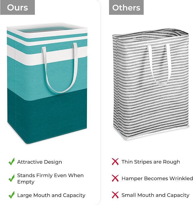 HomeHacks 2 Pack Large Laundry Baskets, Laundry Hampers Bags | Waterproof - Image 3