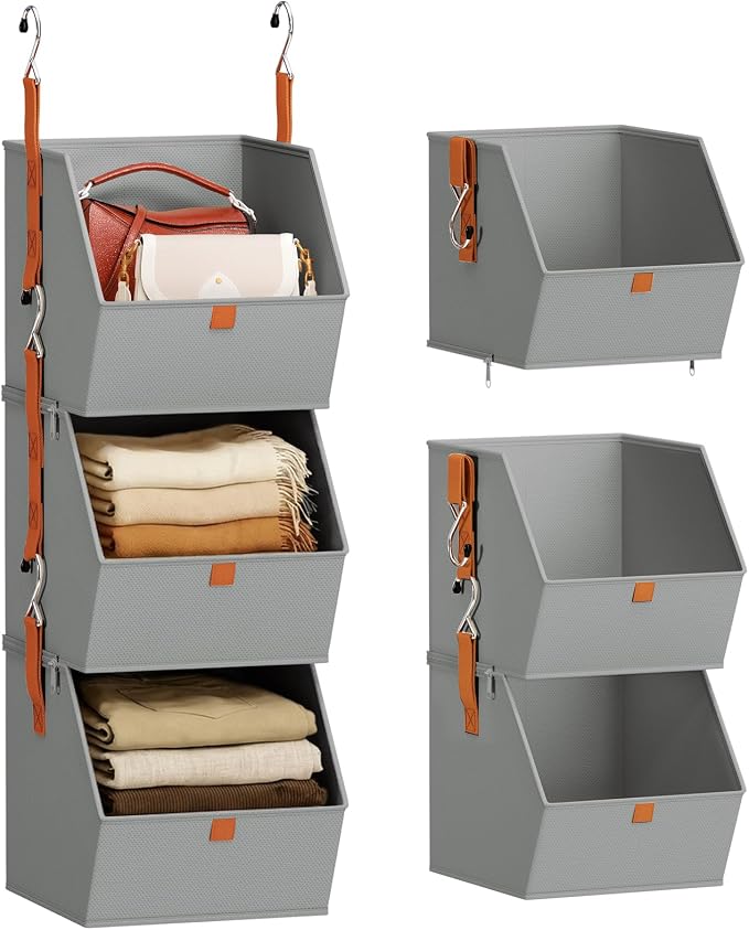 Homsorout Collapsible Hanging Closet Organizer by Homsorout