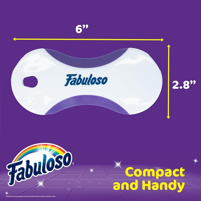 Fabuloso Compact Hand Scrub Brush, 6 Inch | Easy-grip rubber texture - Image 4
