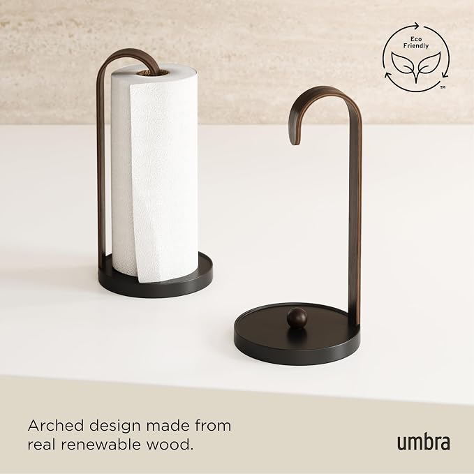 Umbra Bellwood Paper Towel Holder, Wooden - Image 4