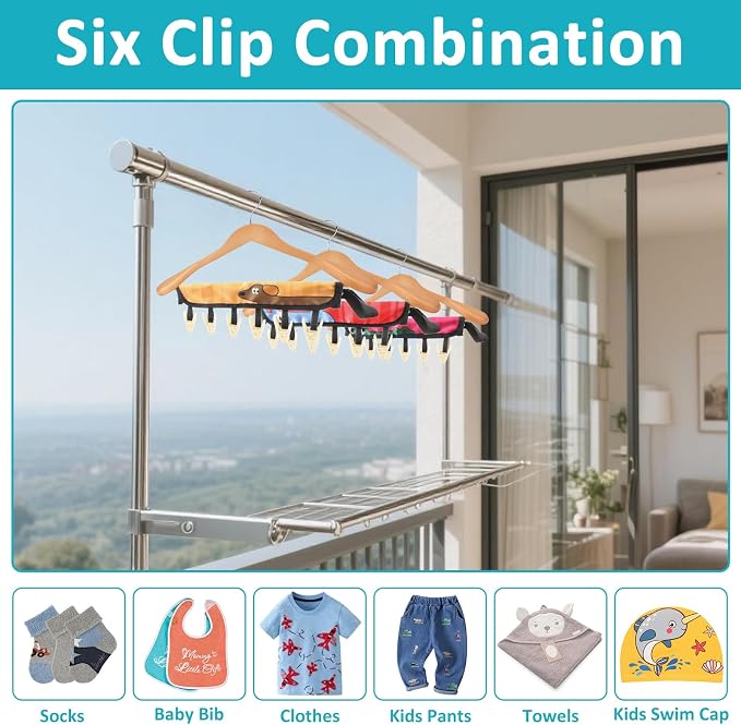 TamBee Travel Hanger Clips, Cruise Ship Essentials Portable Folding Clothes - Image 6