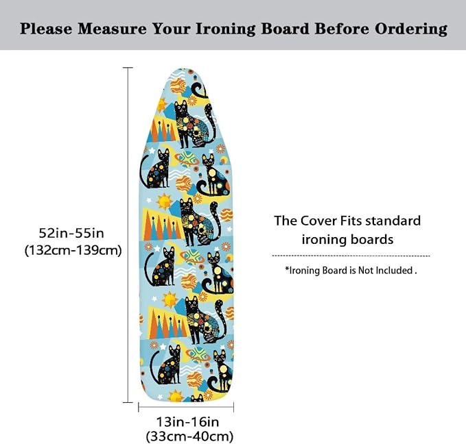 Black Cat Ironing Board Covers - Image 5