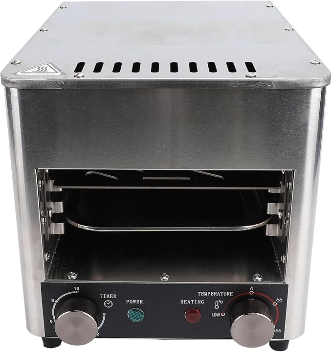 Commercial Steak Grill 1700W Electric Oven, Stepless Adjustment, Smokeless, US Plug 110V - High Temperature Cooking, Multi Functional for Steak, Cake, Pizza