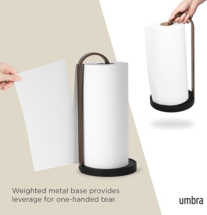 Umbra Bellwood Paper Towel Holder, Wooden - Image 5