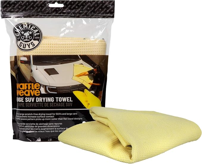 Chemical Guys MIC702 Waffle Weave SUV Microfiber Drying Towel, Large Vehicles - Image 4