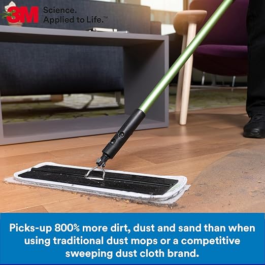 3M Easy Trap Sweep and Dust Sheets, 1 Roll, 250 8" x 6" Sheets | Disposable - Image 5