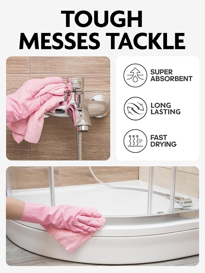 Fantasticlean Microfiber Cleaning Cloth Rolls- 150 Sheets | 12'' by 12'' - Image 5