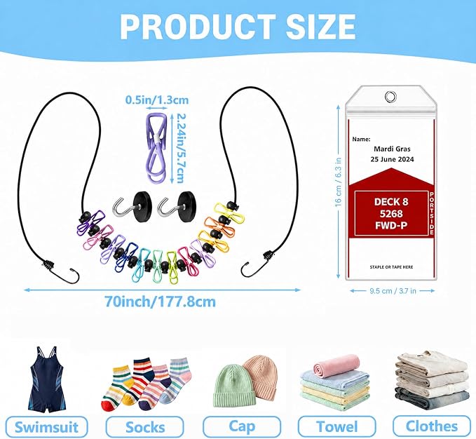 Travel Clothesline for Cruise Ship - Image 6