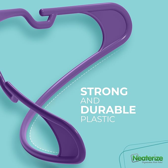 NEATERIZE Clothes Hangers Plastic 100 Pack - Image 6