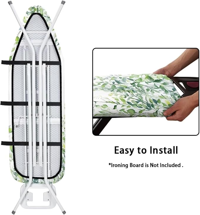 Green Leaves Ironing Board Cover and Pad Standard Full Size Iron Covers - Image 5