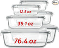 Vtopmart 2.26L/76oz Extra Large Glass Food Storage Containers by Vtopmart