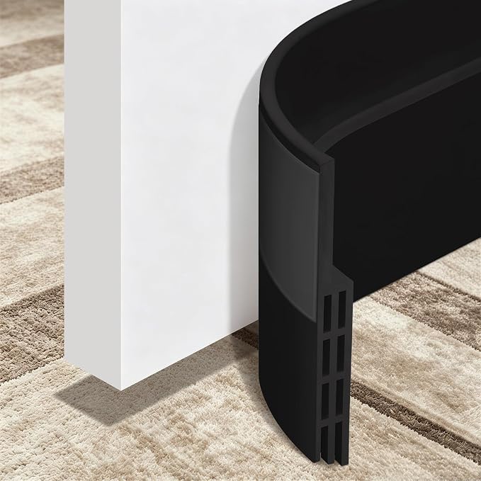 Door Draft Stopper for Bottom of Door, Blocks Draft, Save Energy | Strong by TriXcelent