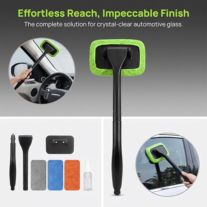 Car Windshield Cleaner Tool, Inside Windshield Cleaning Tool | - Image 3