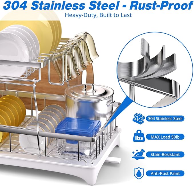 2-Tier Dish Drying Rack - Image 2