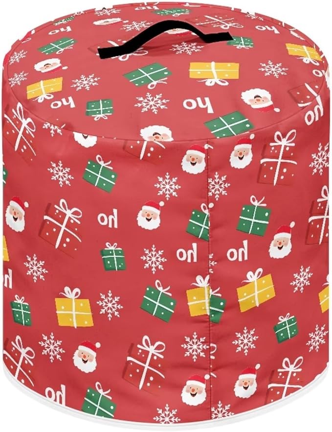 Pressure Cooker Cover for Women,Santa Claus Print Dust Protection Insulated Rice Cooker Cover Lining Dust Cover with Pockets for Instant Pot 3 Quart Appliance Cover