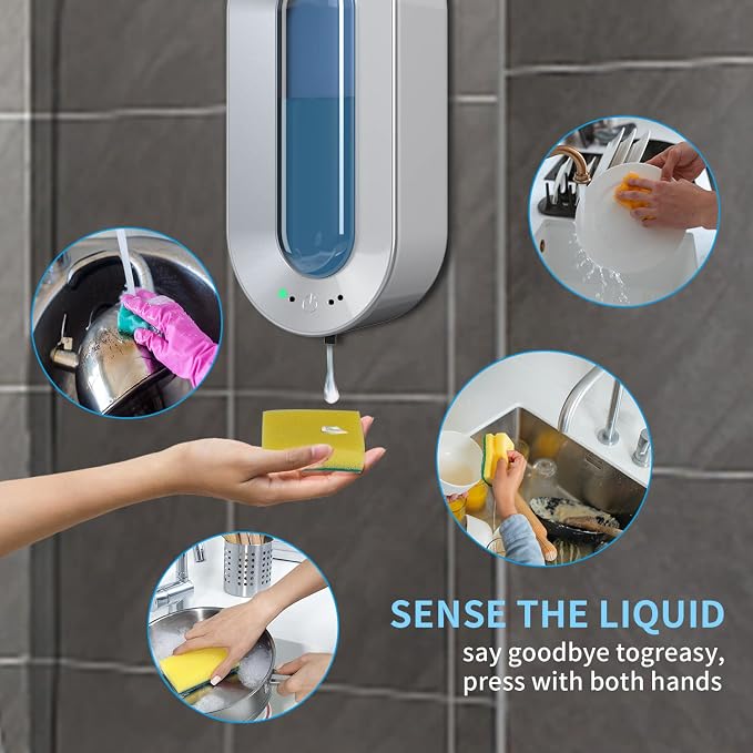 Automatic Soap Dispenser Touchless, Haiaoxonr 700ml Wall Mounted soap Dispenser - Image 2