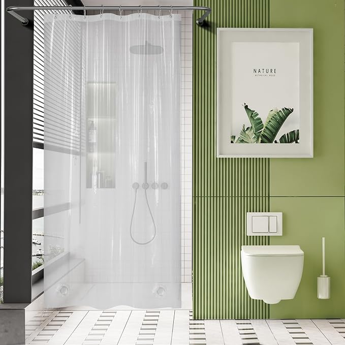 AmazerBath 48x72 Shower Curtain Stall, Small Shower Curtain by AmazerBath